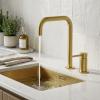Pure.Sink Luxion 2-hole gold kitchen faucet with U spout PLX2HU-60